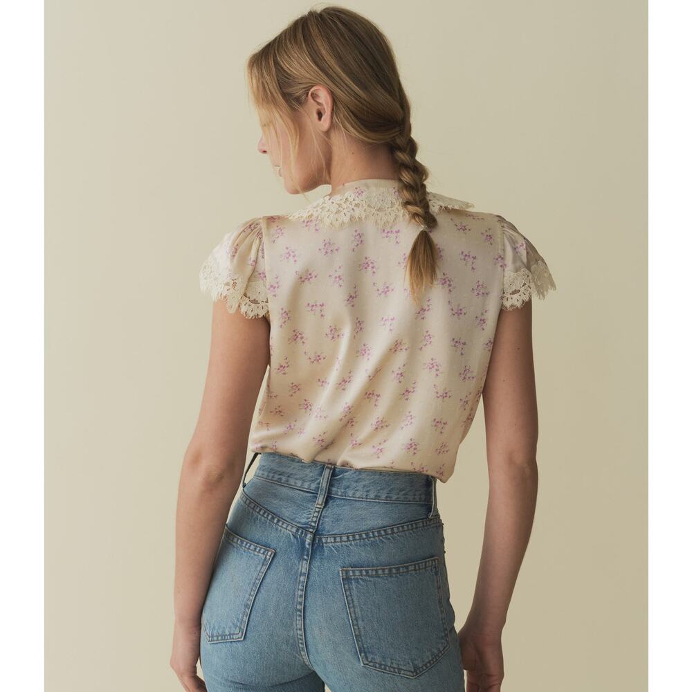 Den Josephine Blouse Top - S - Rose Heather View 6